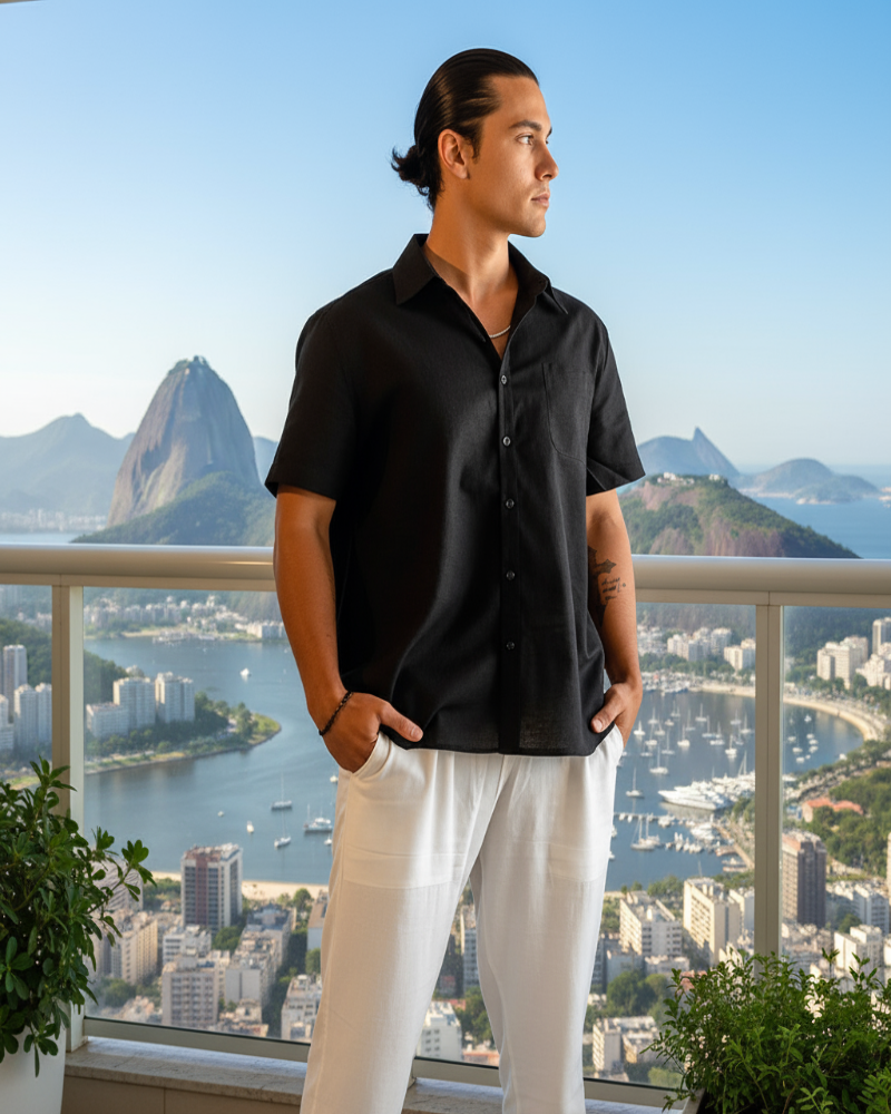 Camisa Polo Aurora - Clássico de Linho